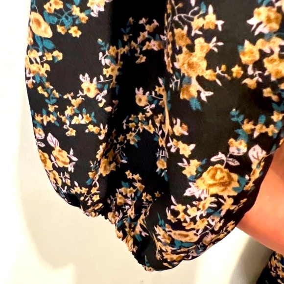 Floral Black Mini Dress - Picture 8 of 8